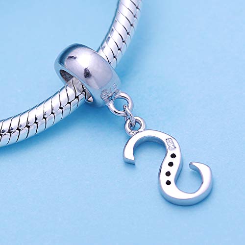 SOUKISS Letter S Charm Sterling Silver 925 Initial A-z Alphabet Beads Name Charm for Bracelet Charms - Image 3