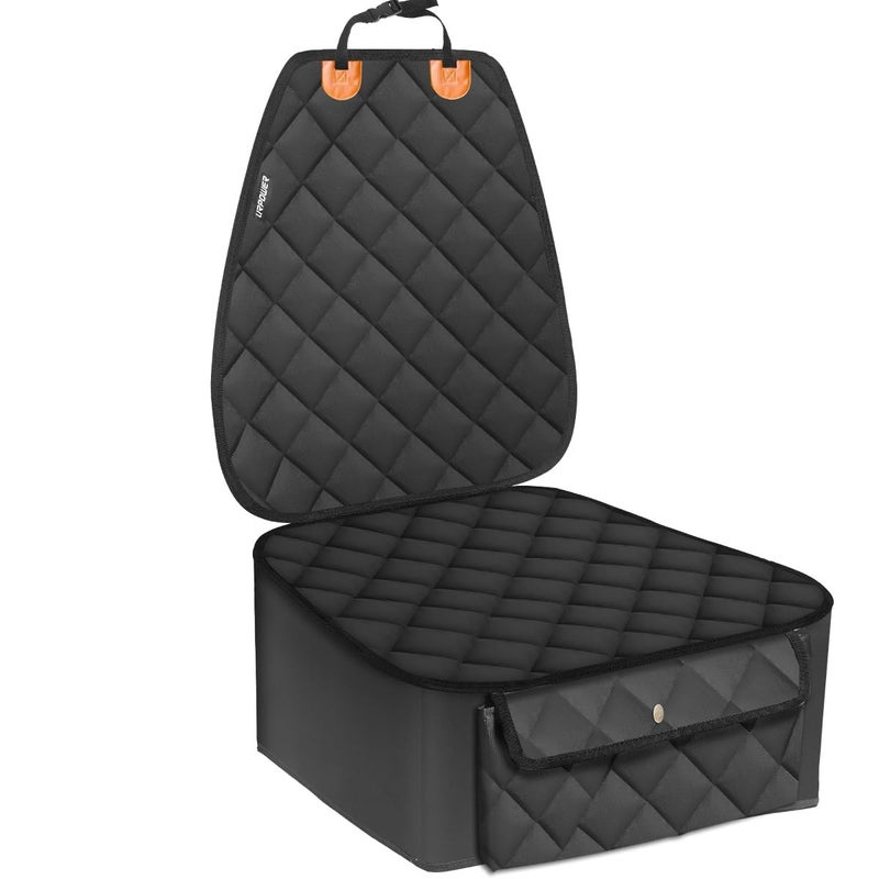 غطاء مقعد السيارة للكلاب من URPOWER للمقعد الأمامي مقاوم للماء واقي مقعد السيارة للحيوانات الأليفة مع جيب وحافة مرنة وأغطية مقاعد دلو غير قابلة للانزلاق للسيارات والشاحنات وسيارات الدفع الرباعي