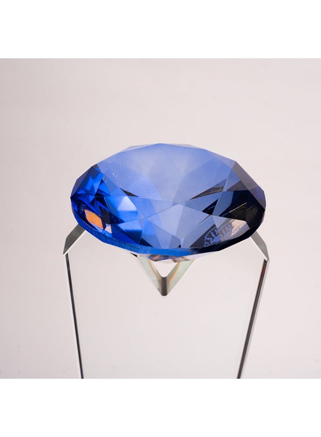 أريزون كأس فاخر من الكريستال الكريستالي ذو قمة ماسية وقاعدة سوداء - Image 3