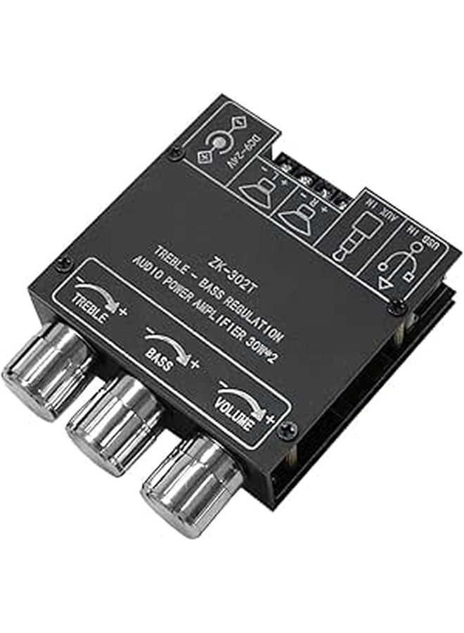 ZK302T 30Wx2 مكبر صوت بلوتوث عالي الطاقة إخراج صوت قابل للتخصيص BT 5.1 AUX USB تشغيل لمسرح منزلي حفلة دي جي حجم مدمج - Image 1