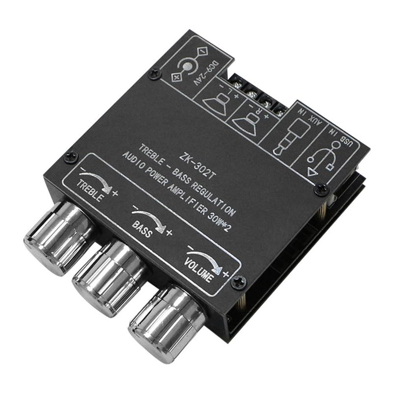 ZK302T 30Wx2 مكبر صوت بلوتوث عالي الطاقة إخراج صوت قابل للتخصيص BT 5.1 AUX USB تشغيل لمسرح منزلي حفلة دي جي حجم مدمج - Image 2