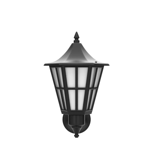 Improvhome Antique Look Hurricane Shaped Indoor/Outdoor Wall Light Lamp (Black) - Image 4