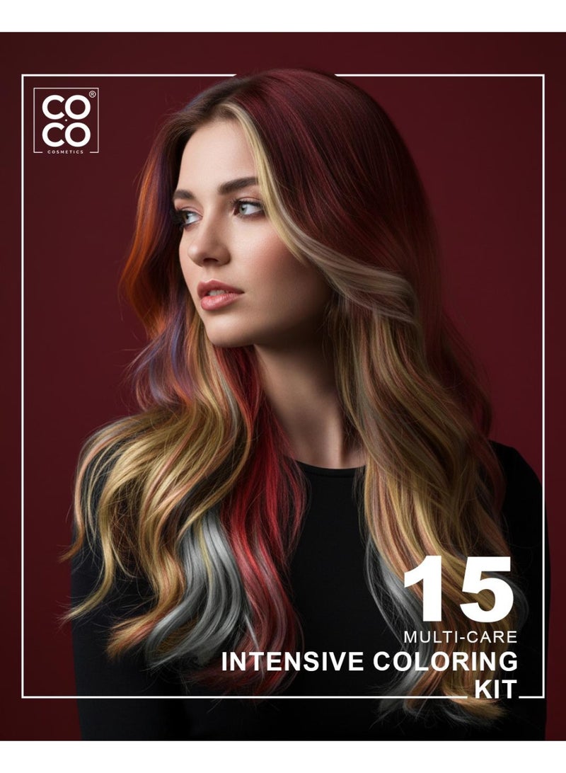 Coco care Multi Care Intensive Coloring Kit -  6.1 Dark Ash Blond - Image 2