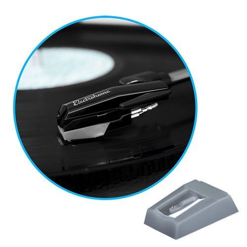 Electrohome Premium Replacement Needle - Conical-Shaped Sapphire Tipped Stylus for Turntables/Record Players - Compatible with RR75, EANOS300/501/502/700 (2 Pack) - Image 3