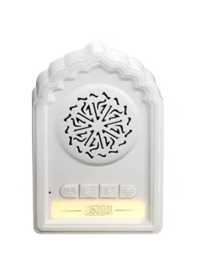 Equantu QB812 Quran Wall Plug Speaker – Islamic Decorative Audio Player with Full Quran Recitation, Zikir & Duas, Built-In Powerful Speaker for Home, Mosque & Office – Compact Wall-Mounted Muslim Player with Continuous Loop Playback – Ideal for Spiritual Spaces  - Image 1