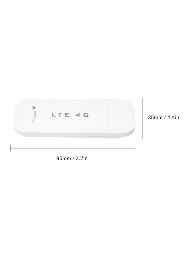 Portable USB 4G Router White
