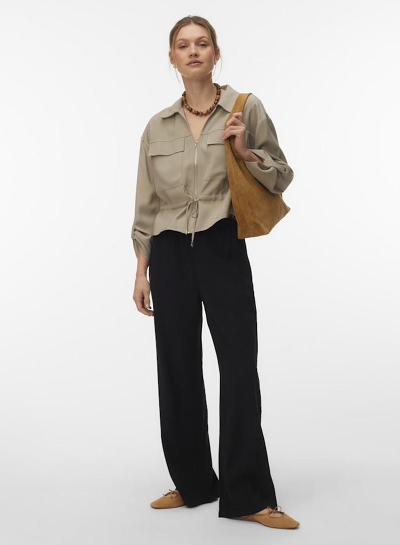 VERO MODA قميص فامكاتي طويل الأكمام منسوج نووس - Image 3