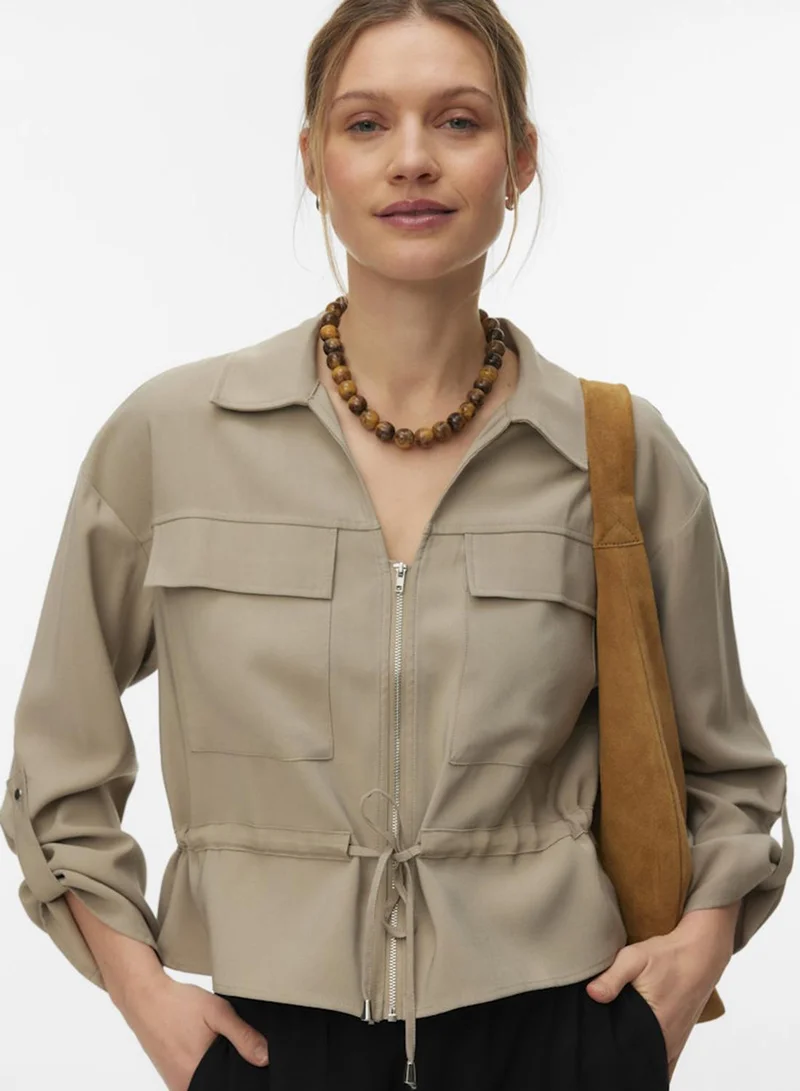 VERO MODA Vmkatie Ls Shirt Wvn Noos