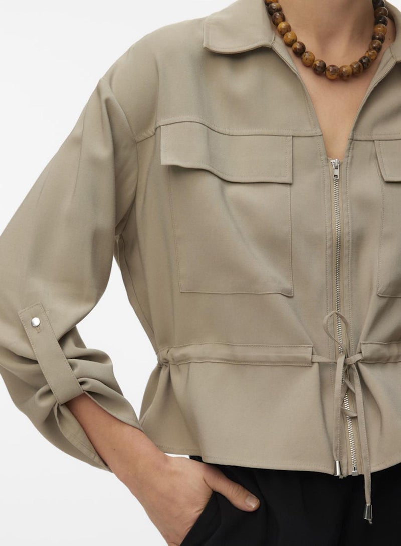 VERO MODA قميص فامكاتي طويل الأكمام منسوج نووس - Image 4