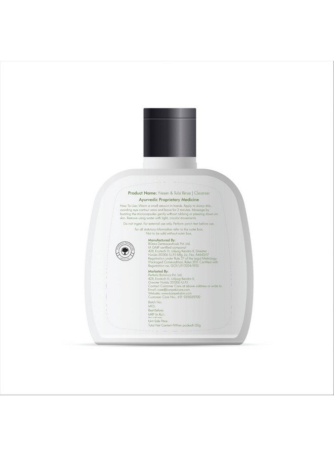 Curate Paragon Neem Tulsi Rinse Face Wash-120g |Reduces Acne and Cleanses Pores And Prevents Pimples|Anti Acne|Control Moisture|Fair Complexion|Skin Hydration | Controls Oil - Image 2