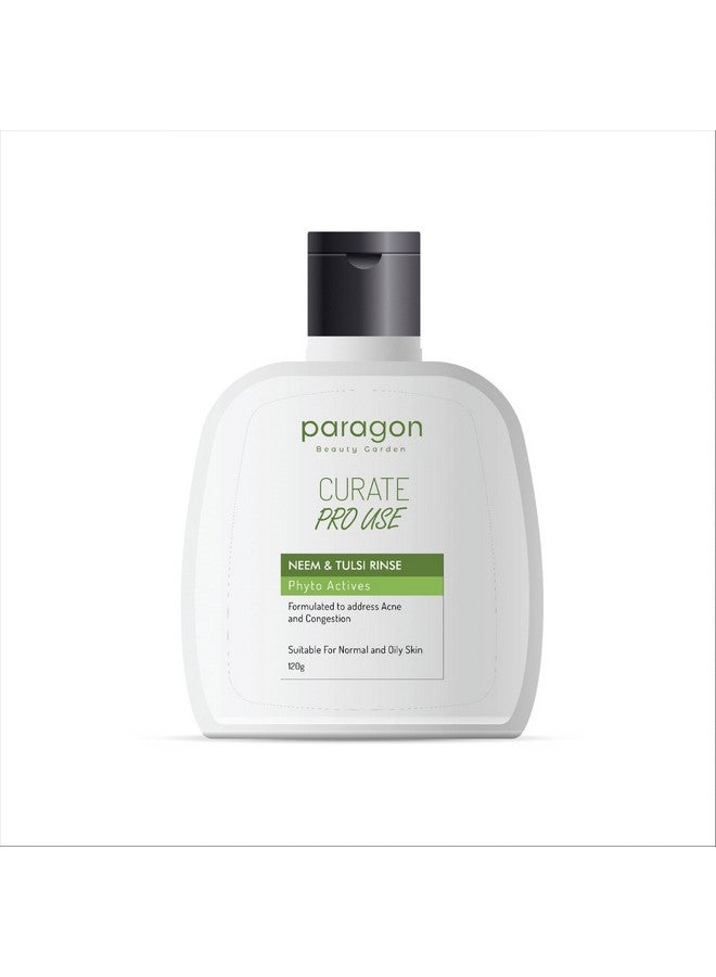 Curate Paragon Neem Tulsi Rinse Face Wash-120g |Reduces Acne and Cleanses Pores And Prevents Pimples|Anti Acne|Control Moisture|Fair Complexion|Skin Hydration | Controls Oil - Image 1