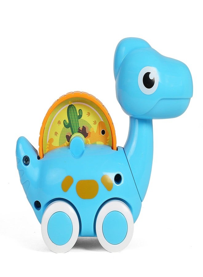 Shooting Star Dinosaur Car Free Wheel Play, Push & Pull Toys for Kids, 12M+, Blue - Image 5