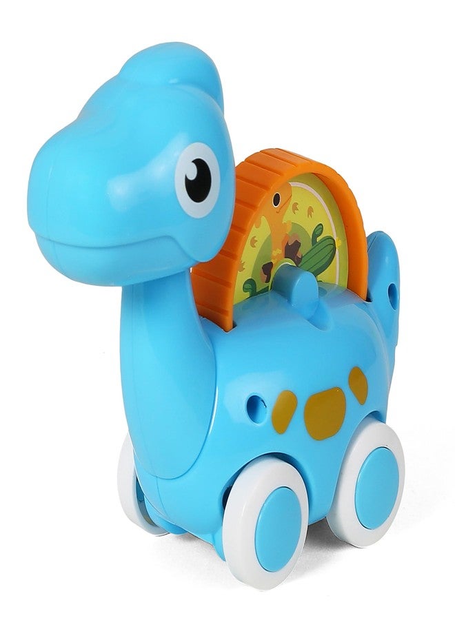 Shooting Star Dinosaur Car Free Wheel Play, Push & Pull Toys for Kids, 12M+, Blue - Image 2