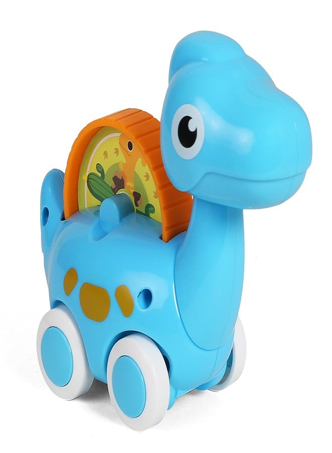 Shooting Star Dinosaur Car Free Wheel Play, Push & Pull Toys for Kids, 12M+, Blue - Image 4