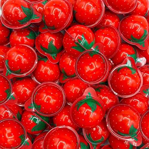 FUNTASTY Strawberry Gummy Candy  30 Count  19 Oz Jar  Jelly Filled Gummies  Individually Wrapped Gummy Balls Candy  Party Favor Candy for Goodie Bags  Fun Treats - Image 5