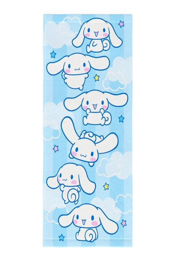 Franco Collectibles Sanrio Cinnamoroll Super Soft Cotton Bath/Pool/Beach Towel, 60 in x 30 in, (Officially Licensed Product) - Image 1