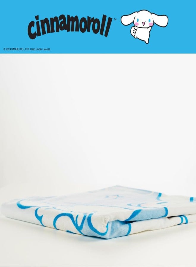 Franco Collectibles Sanrio Cinnamoroll Super Soft Cotton Bath/Pool/Beach Towel, 60 in x 30 in, (Officially Licensed Product) - Image 5