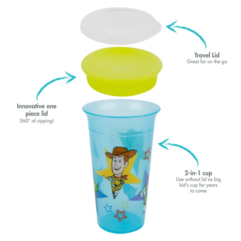 The First Years Toy Story 2 in 1 Spoutless Cup, Transitions to Open Toddler Cup, Multicolor - Image 4
