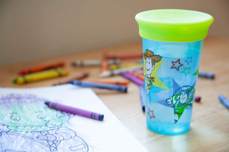 The First Years Toy Story 2 in 1 Spoutless Cup, Transitions to Open Toddler Cup, Multicolor - Image 5