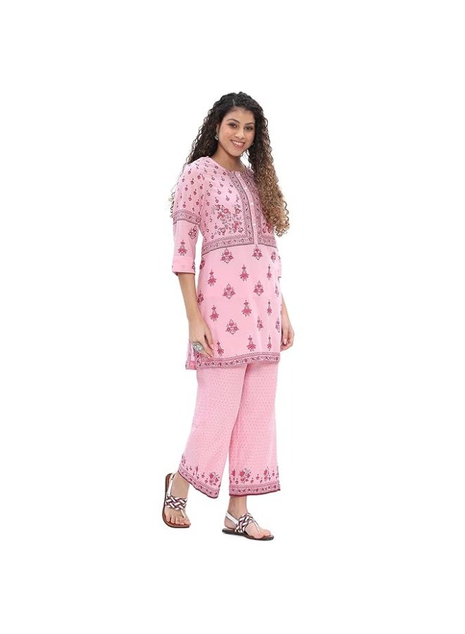 BIBA Womens COTTON KURTA AND PALAZZO SET 3XL - Image 2