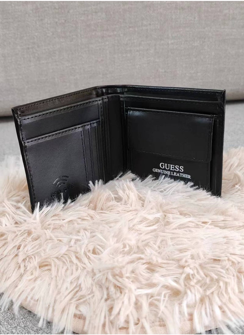 General Men's Wallets, Genuine Cow Leather Wallet, Casual Men Purse, Slim Short Wallet, Gift for Father  - Image 3