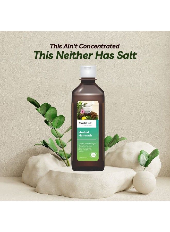 Axiom Muktigold Herbal Hairwash 200M (Pack Of 2) Ayurvedic Shampoo With 20 Herbs ; 100% Natural Whoglpgmpiso Certified Product - Image 5