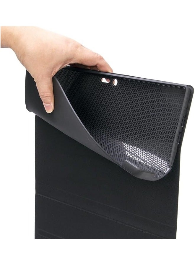 Arabic and English Keyboard Cover Case Compatible with Surface Pro 4/5/6/7, Leather Tablet Protective Wireless Removable Bluetooth  Trackpad Mouse - Image 5