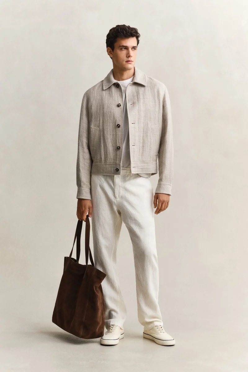GANT Regular Fit Linen Drawstring Pants