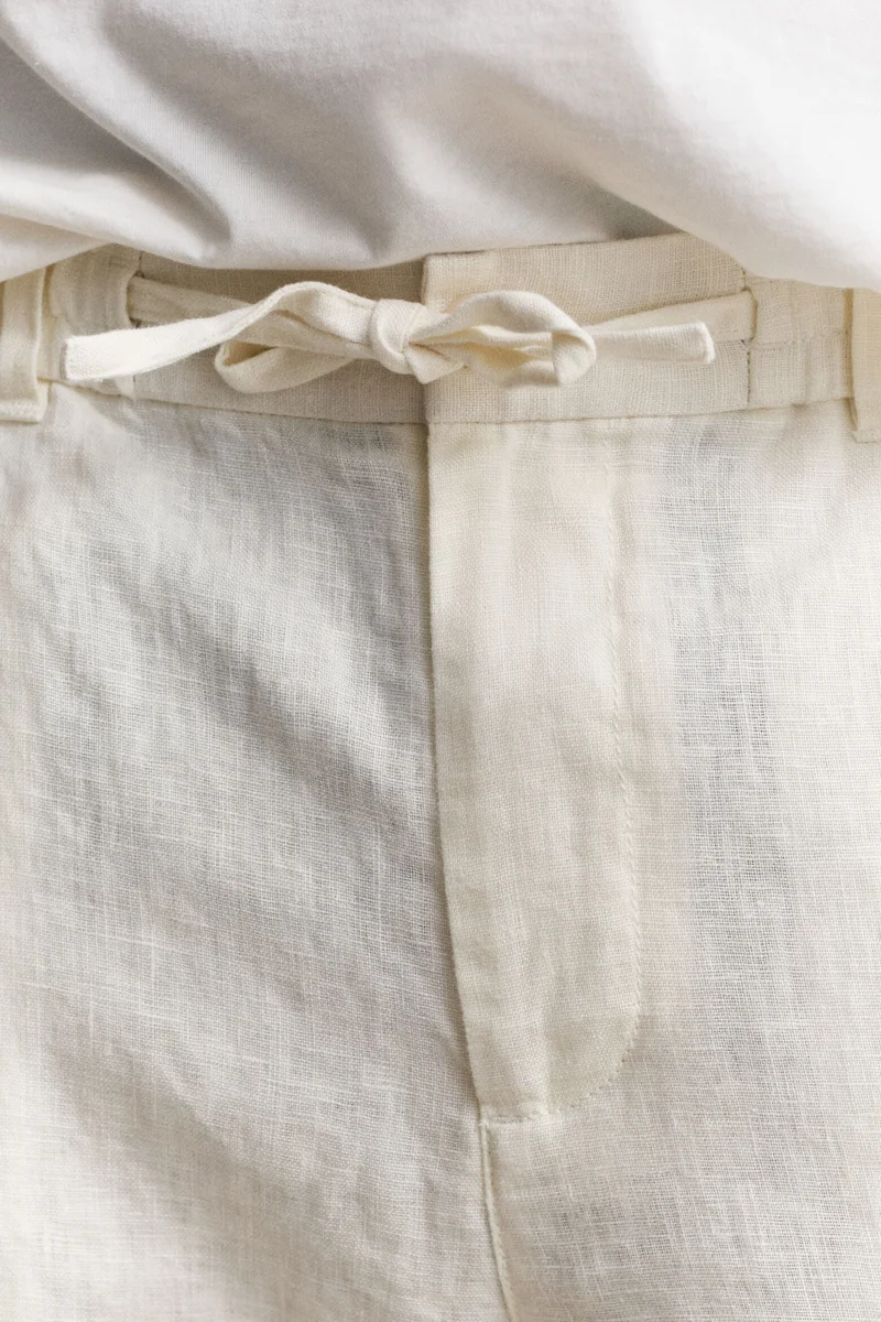 GANT  Regular Fit Linen Drawstring Pants for Men | Best Price UAE