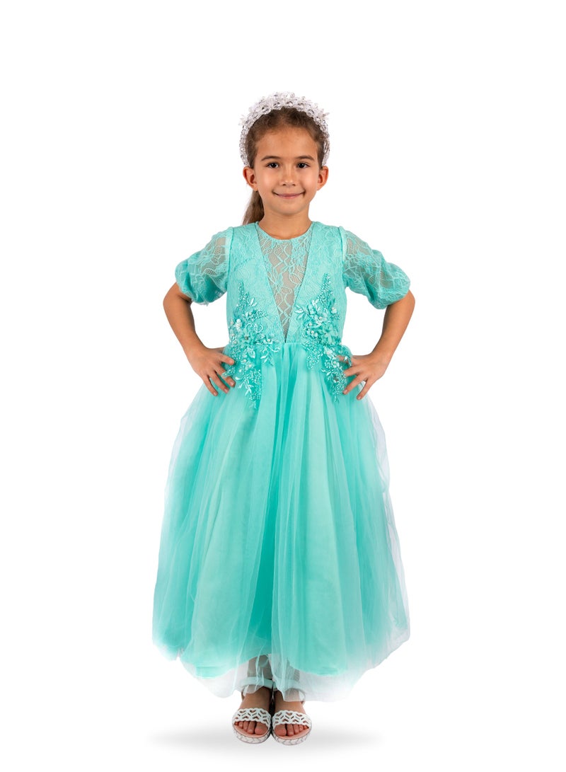 D'Daniela D'Daniela Lace Bodice Tulle Dress  - Image 1