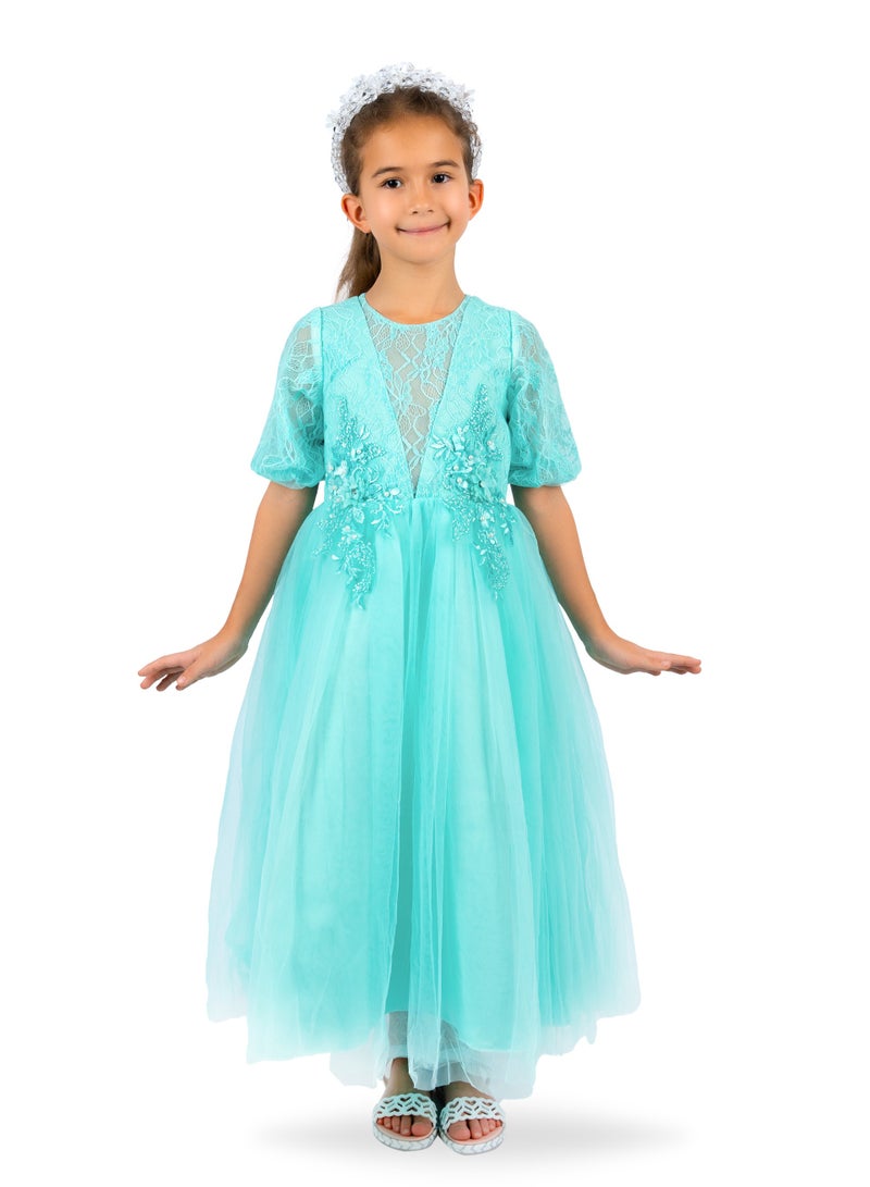 D'Daniela D'Daniela Lace Bodice Tulle Dress  - Image 2