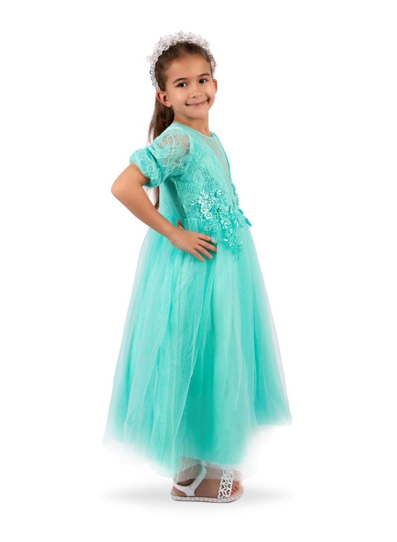 D'Daniela D'Daniela Lace Bodice Tulle Dress  - Image 3