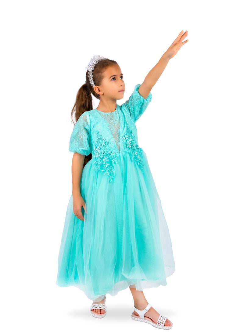 D'Daniela D'Daniela Lace Bodice Tulle Dress  - Image 5