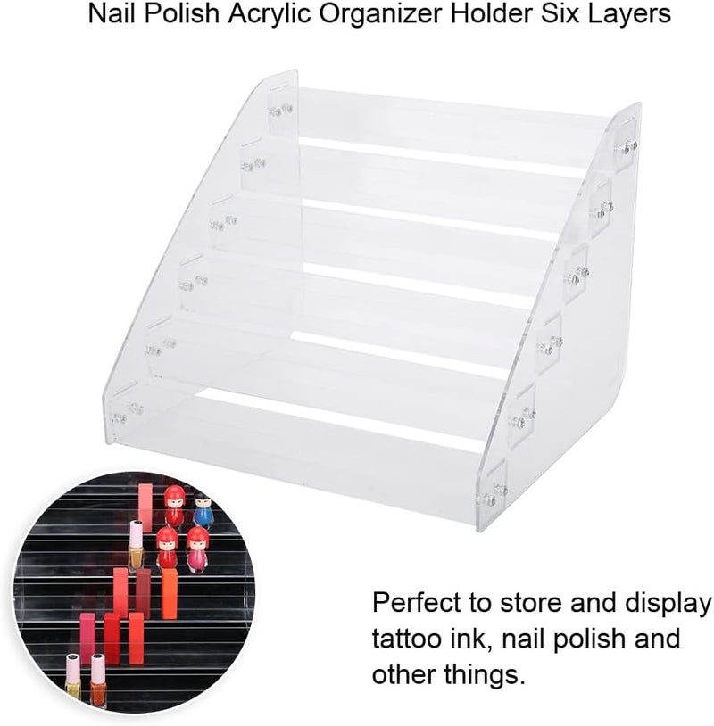 [Daily hot sale] plplaaoo Durable Detachable Nail Polish Acrylic Makeup Display Stand Rack Organizer Holder Six Layers Home & office use Precision made Limited availability Globally trusted affordable quality Easy hand assemble compatible Global flexible assemble picks Trendy versatile build Sand resistant All space matching look Different assemble options Home practical item User feedback upgraded quality Multi-use upgraded craftsmanship Every household essential Huge price cut Cross-material combo compatible Quality verified by buyers Assorted natural tone picks Consistent single item quality New & improved Domestic distribution ready Globally selected raw material Resist frequent use Major city pickup option - Image 4
