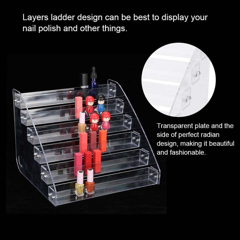[Daily hot sale] plplaaoo Durable Detachable Nail Polish Acrylic Makeup Display Stand Rack Organizer Holder Six Layers Home & office use Precision made Limited availability Globally trusted affordable quality Easy hand assemble compatible Global flexible assemble picks Trendy versatile build Sand resistant All space matching look Different assemble options Home practical item User feedback upgraded quality Multi-use upgraded craftsmanship Every household essential Huge price cut Cross-material combo compatible Quality verified by buyers Assorted natural tone picks Consistent single item quality New & improved Domestic distribution ready Globally selected raw material Resist frequent use Major city pickup option - Image 2