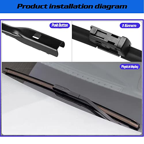 GoKoHe Original Equipment Replacement Windshield Wiper Blades For BMW 5 Series G30 G31 2017-2021,7 Series G11 G12 2016-2021,2 Series F45 F46 2014~2020 Front Windscreen Wiper - Image 3
