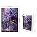 Ulord Great Jigsaw Puzzles for Adults 300 Pieces Purple Floral Butterfly Puzzles for Adults Toys Gift Family Decoration Kids Puzzle - Image 4