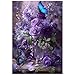 Ulord Great Jigsaw Puzzles for Adults 300 Pieces Purple Floral Butterfly Puzzles for Adults Toys Gift Family Decoration Kids Puzzle - Image 2