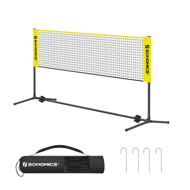SONGMICS SONGMICS 3m Badminton Tennis Net, Height Adjustable Badminton Poles with Net SYQ300Y - Image 1