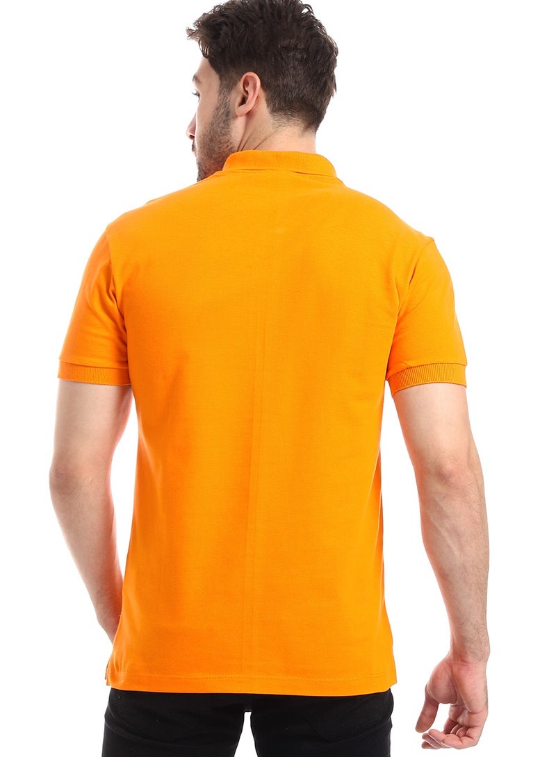 WHITE RABBIT Pique Pattern Turn Down Collar Polo Shirt  - Image 4