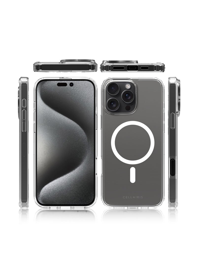 Cellairis MagSafe Case for Apple iPhone 16 Pro Max – Transparent Protective Cover - Transparent - Image 2