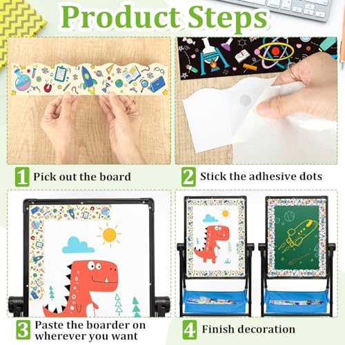 Sereliy 78ft Science Bulletin Board Border, Science Bulletin Board Decorations for Classroom, Science Lab Borders Trim with 3 Patterns for Back to School Classroom Office Door Wall Decor (Sciences) - Image 4