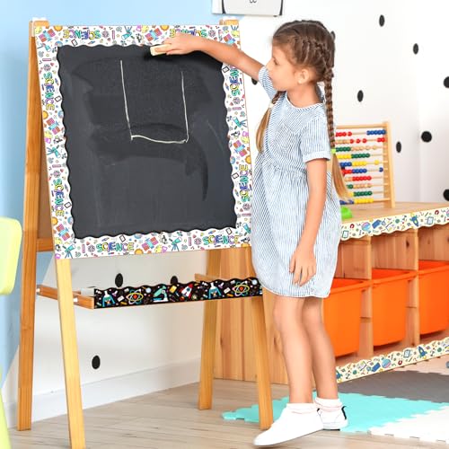 Sereliy 78ft Science Bulletin Board Border, Science Bulletin Board Decorations for Classroom, Science Lab Borders Trim with 3 Patterns for Back to School Classroom Office Door Wall Decor (Sciences) - Image 5