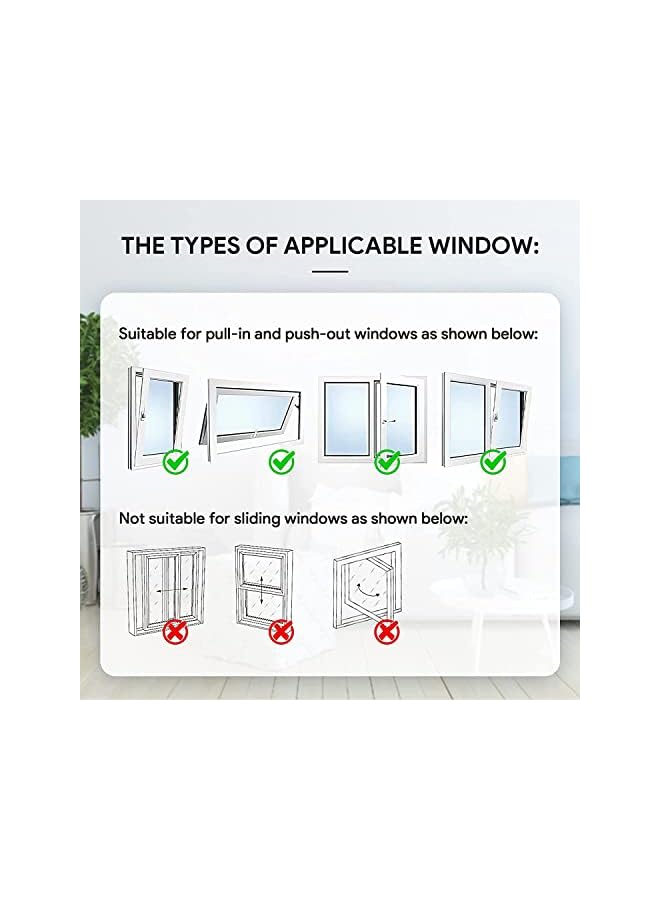 The Bros AC Window Seal,Portable Universal Window Kit for Mobile Air Conditioner Unit and Tumble Dryer,Hot Air Stop Air Exchange Guards with Zip and Adhesive Fastener (300cm) - Image 2