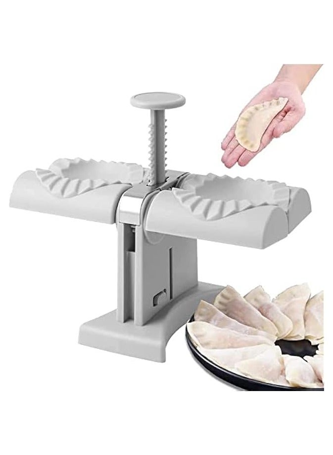 erorex Automatic Dumpling Maker Household Double Head Dumpling Maker，Dumpling Making Mould Dumpling Making Tool Kitchen Gadgets Simple Fast Operation - Image 1