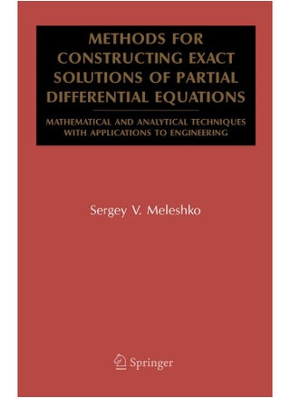 Methods for Constructing Exact Solutions of Partial Differential Equations: Mathematical and Analytical Techniques with Applications to Engineering - pzsku/Z128DA7C6A5444F6A33F8Z/45/1747742575/d8415428-0d8f-467d-adab-36049c4de6cf