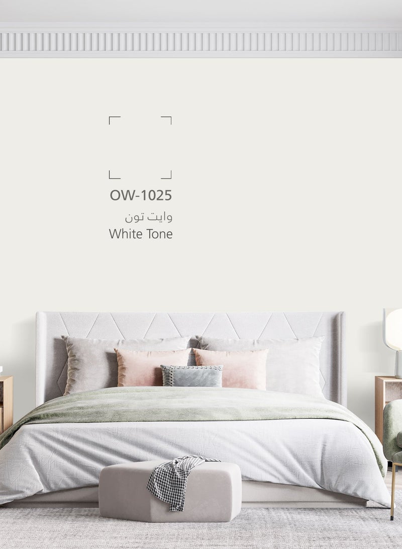 دهانات الجزيرة جرين دهان جدران داخلية مطفي (اللون : وايت تون) 3لتر - Image 2