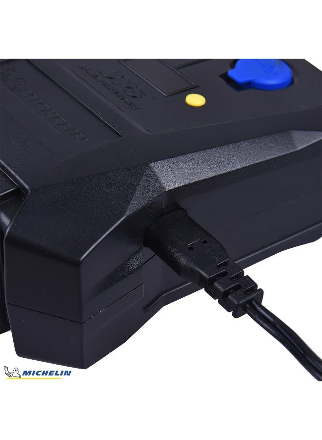 Michelin مضخة ميشلان الرقمية الصغيرة، 12 فولت، مضخة هواء محمولة، تضخيم سريع للسيارات، الدراجات، معدات الرياضة، مدمجة وفعالة، سوداء - Image 5