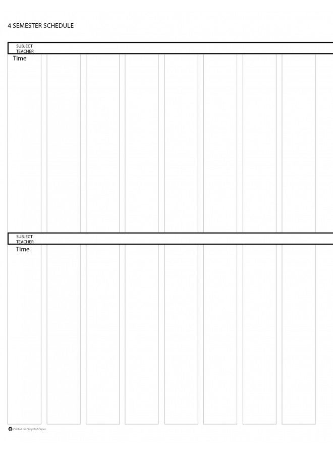House of Doolittle Lesson Planner, Blue, 8.5 x 11 Inch (HOD51007), Blue/White - Image 2