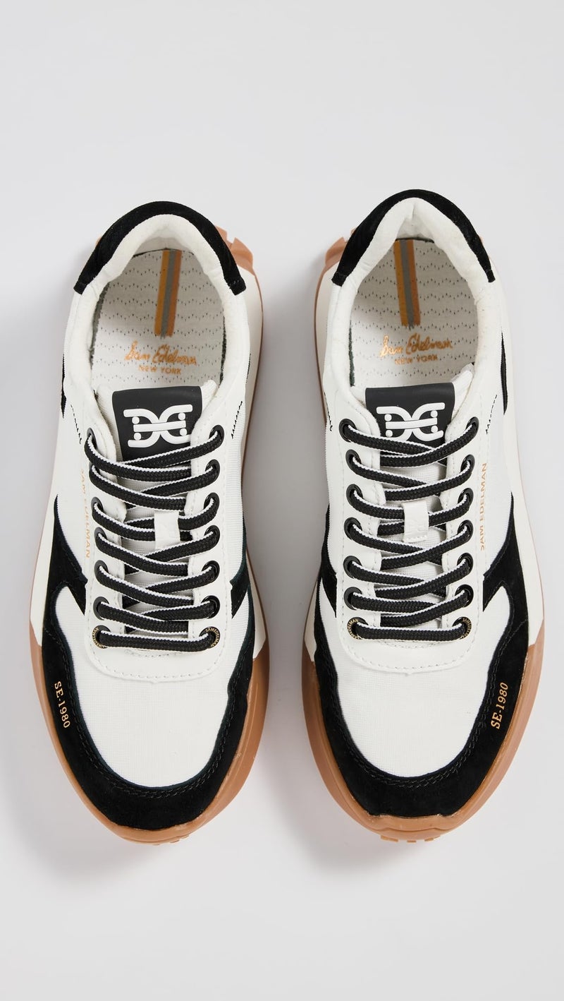 Sam Edelman Layla Sneaker Black/White 7 Medium - Image 5
